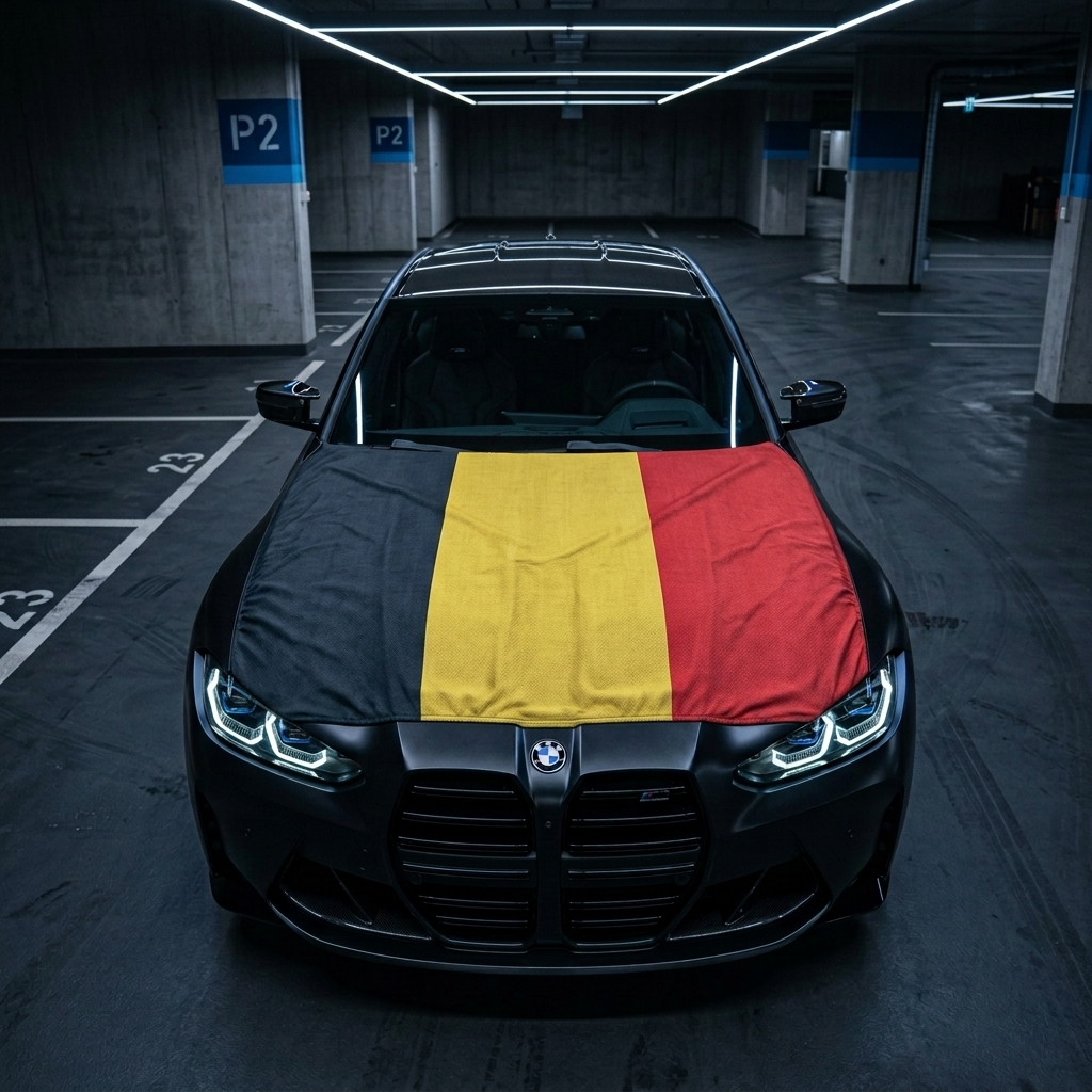 Drapeau pour capot élastique